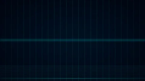 Abstract dark background with thin blue glowing grid lines and reflections Video stock 335117610