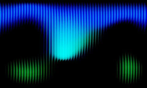 Abstract dark background with vertical parallel stripes and vibrant blue an.. Stock-Illustration