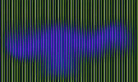 Abstract dark background with vertical parallel green stripes and vibrant p.. Stockillustratie