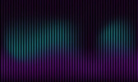 Abstract dark background with vertical parallel stripes and vibrant cyan an.. Stockillustratie
