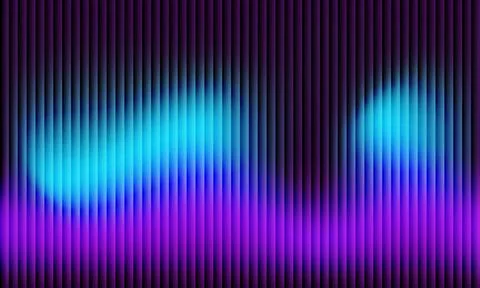 Abstract dark background with vertical parallel stripes and vibrant cyan an.. Stock-Illustration