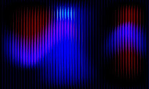 Abstract dark background with vertical parallel stripes and vibrant red and.. Illustrazione stock
