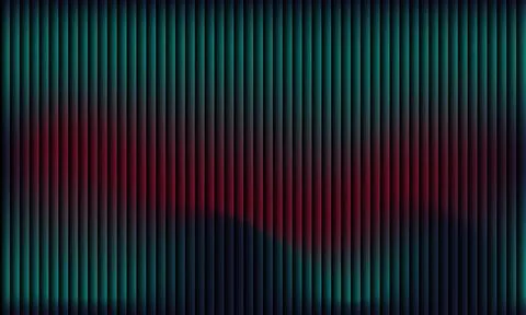 Abstract dark background with vertical parallel stripes and vibrant red and.. Stock-Illustration