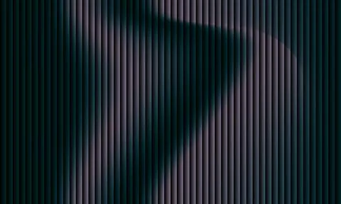 Abstract dark background with vertical teal and mauve stripes and wavy ligh.. Stock-Illustration