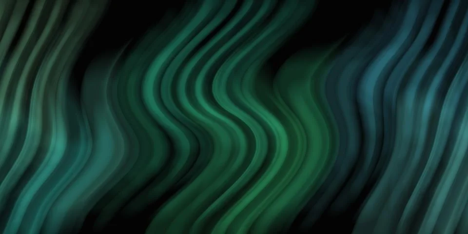 Abstract dark background with vertical wavy curves fluid gradients Stock Illustration
