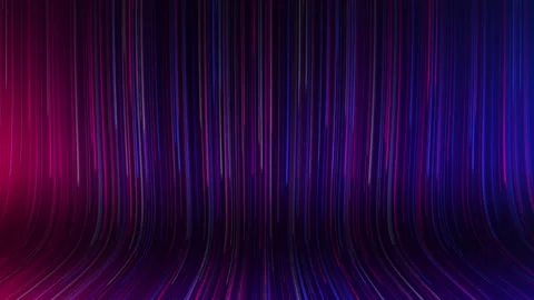 Abstract dark background: Wall merges into table, blue-red gradient lines c.. Video stock 258300412