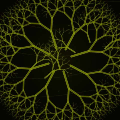 Abstract Dark Background with Wavy Lines and Small Dots Stock Footage 346283634
