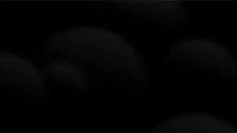 Abstract dark black background with blurry spherical shapes and soft shadows. Stock Illustration
