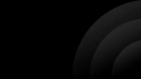 Abstract Dark Black Background with Elegant Curved Layers and Minimalist De.. Stock Footage 345310795