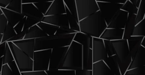 Abstract dark black gradient mosaic background - Vector Abstract dark blac... 스톡 사진