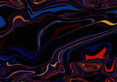 Abstract dark black vector background motion hypnotic psychedelic design, pat イラスト素材