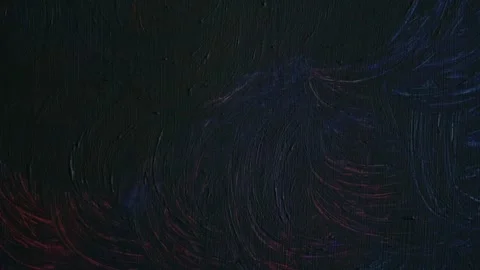 Abstract Dark Blue and Black Swirling Paint Brush Strokes Stock Footage 329905667