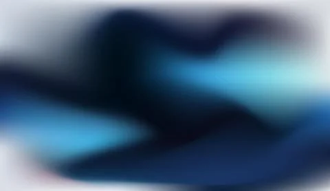 Abstract dark blue and cyan gradient vector background with soft fluid shapes Stock Illustration