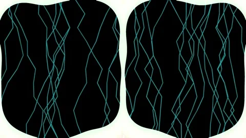 Abstract dark blue and teal flowing organic wave pattern background design Stockbeeldmateriaal 339773167