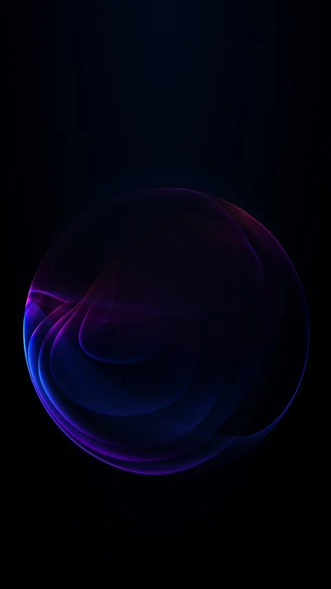 Abstract dark blue and violet translucent sphere formed  layered flowing me.. Stock-Footage 329229669