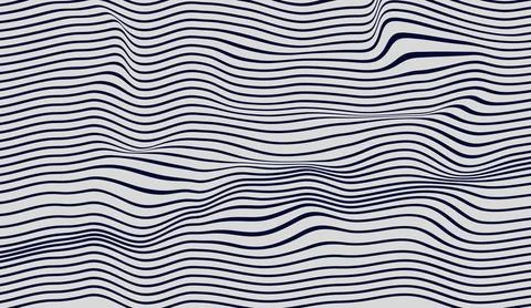 Abstract dark blue and white wavy lines pattern background for modern digital Stock Illustration