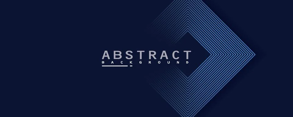 Abstract dark blue background design with elegant lines forming geometric Stock Illustration