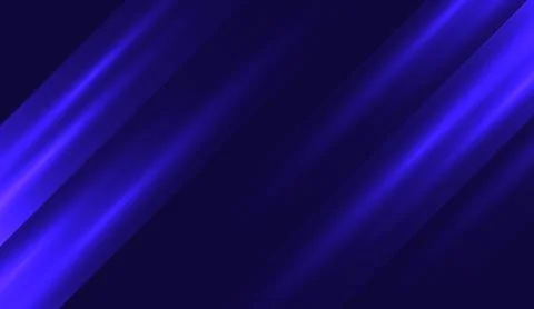 Abstract dark blue background with diagonal glowing light stripes and dynamic Stock Illustration