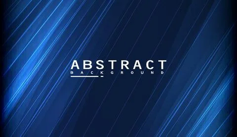Abstract dark blue background with diagonal glowing light streaks and 스톡 일러스트