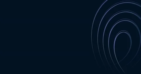 Abstract dark blue background with dynamic 3d lines. Video stock 162624130
