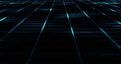 Abstract dark blue background with dynamic 3d lines. Video stock 162860343