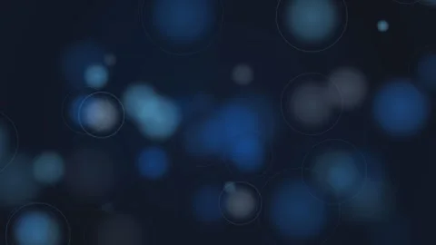 Abstract dark blue background with dynamic floating light particles and glo.. Video stock 341285579