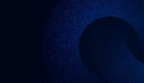 Abstract dark blue background with dynamic spiral circles and curved geometric イラスト素材