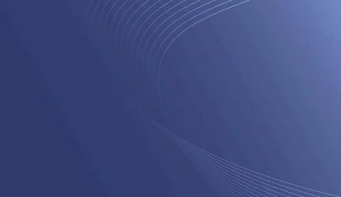 Abstract dark blue background with elegant curving wave lines for modern Stock Illustration