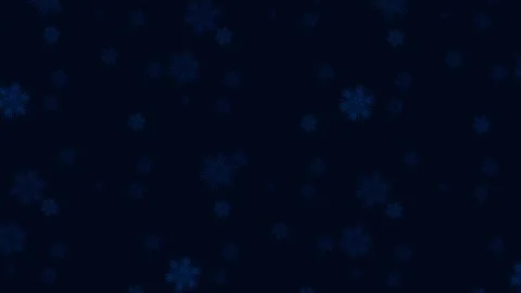Abstract Dark Blue Background with Faint Falling Snowflakes Loop. Stock Footage 345394816