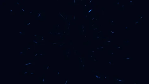 Abstract Dark Blue Background with Floating Light Particles Loop. Stock Footage 345393091