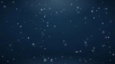 Abstract dark blue background with floating white particles and soft glowing Stock Footage 345428859
