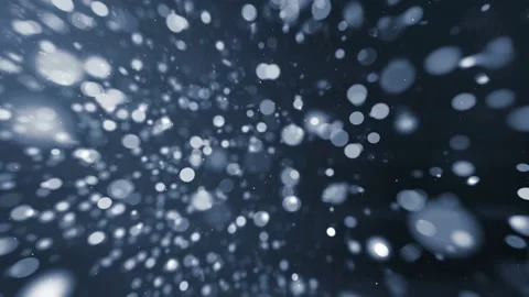 Abstract dark blue background with flying circles all over the screen Stock Footage 168731832
