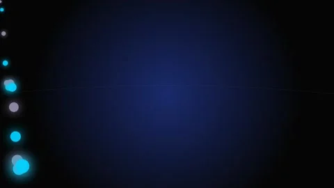 Abstract dark blue background with glowing light particles on the left side 動画素材 339619314