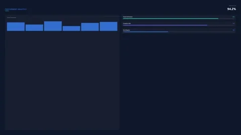 Abstract dark blue background with glowing light particles 库存影片 347157046