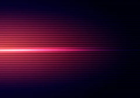 Abstract dark blue background with horizontal red light and lines pattern sha Stock Illustration