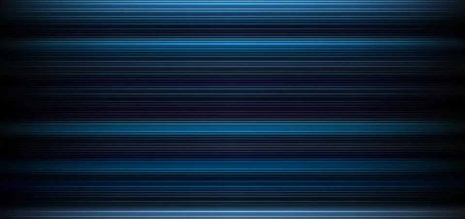 Abstract dark blue background with horizontal light and lines pattern wallpap Stock Illustration