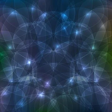 Abstract dark blue background with lines and glow. Stock Illustration