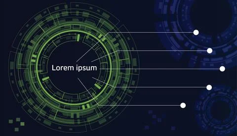 Abstract dark blue background modern hi-tech digital technology Stock Illustration