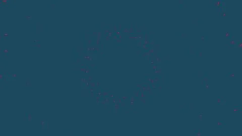 Abstract dark blue background with red particles Stock Illustration