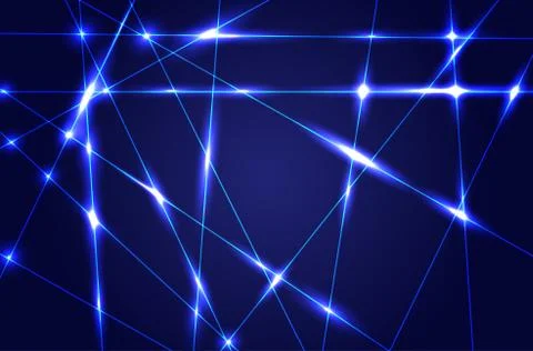Abstract dark blue background with shiny rays Stock Illustration