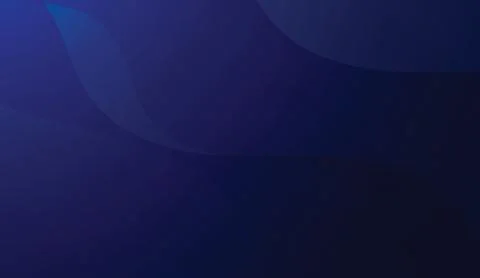 Abstract dark blue background with smooth fluid shapes and wavy glowing light Stock Illustration