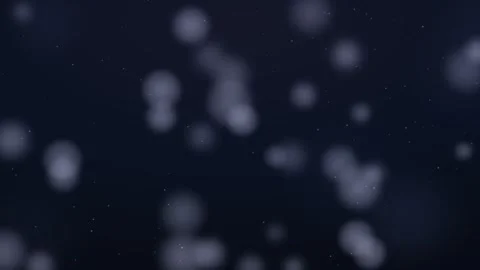 Abstract dark blue background with soft floating bokeh particles Stock Footage 335883910