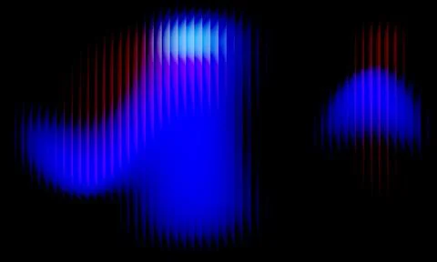 Abstract dark blue background with vertical stripes and vibrant red and pur.. Stock Illustration