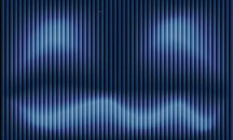 Abstract Dark Blue Background with Vertical 3D Ribbed Stripes and Soft Ligh.. Stock Illustration