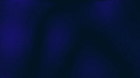 Abstract Dark Blue Background with Wavy Lines and Blurred Light Spots Stock Footage 313911124