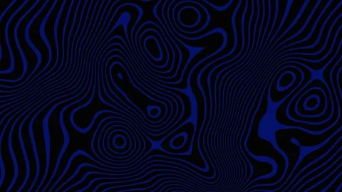Abstract dark blue background with wavy lines and contours. The design features Stock Footage 315311424