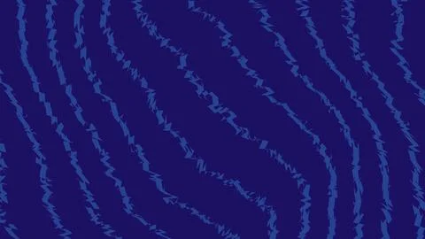 Abstract dark blue background with wavy rough lines pattern Stock Illustration