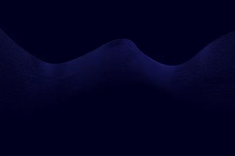 Abstract Dark Blue Background with Wavy Pattern Иллюстрация