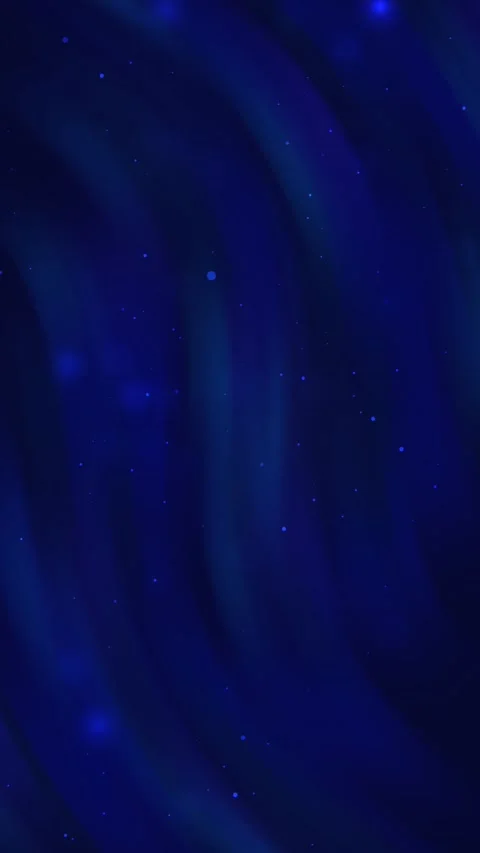 Abstract dark blue background with white bokeh particles floating around, Stock Footage 313090431