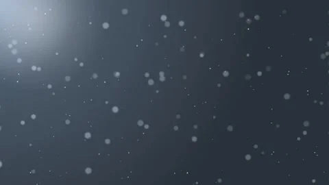 Abstract dark blue background with white bokeh particles drifting across fr.. Видео 341343627